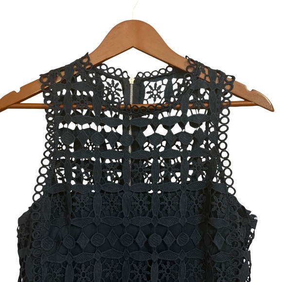 Lulus Pay Tribute Navy Blue Crochet Lace Dress -Size M - Picture 7 of 13